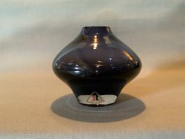 Riihimäki Riihimaen Vase mit selten Rauch Violettem Glas