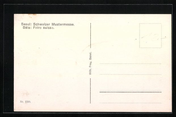 Ansichtskarten: Basel, Schweizer Mustermesse, Messebau,  – Gebraucht aus Berlin von bartko-reher 1