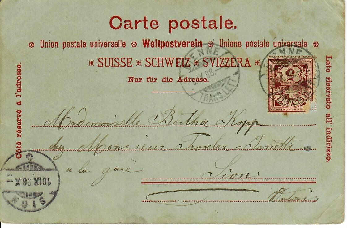 Cartes postales: Neuchâtel 1898 – D'occasion à Hochdorf par Ziegel-16 1