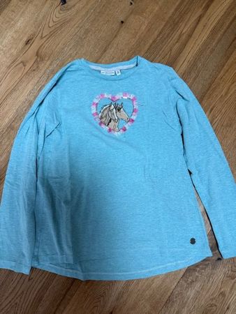 Langarm Shirt mit Pferdemotiv