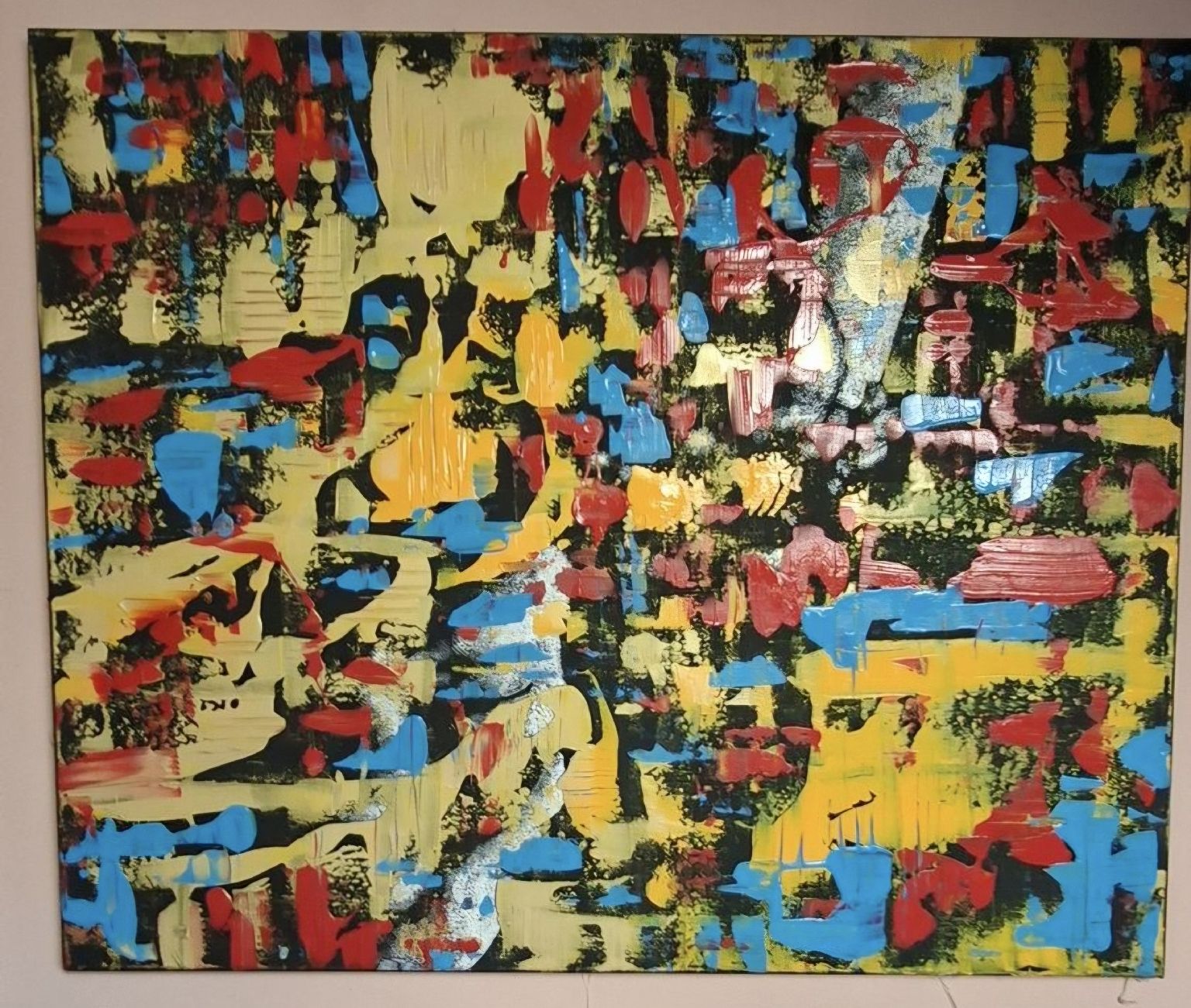 Dipinti: Gemälde, Abstrakte Kunst,handmade 70×86 – Nuovo (secondo la descrizione) da Riehen venduto da Steinbock1970