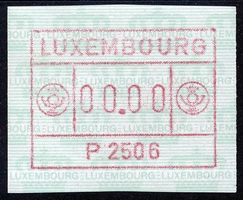 Luxemburg ATM 1.2506 b bräunlichrot 0000-Druck ** postfrisch