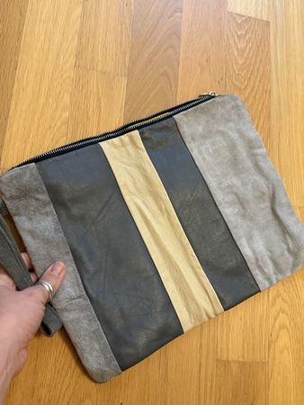 Elegante Clutch / Handtasche aus Leder - neu