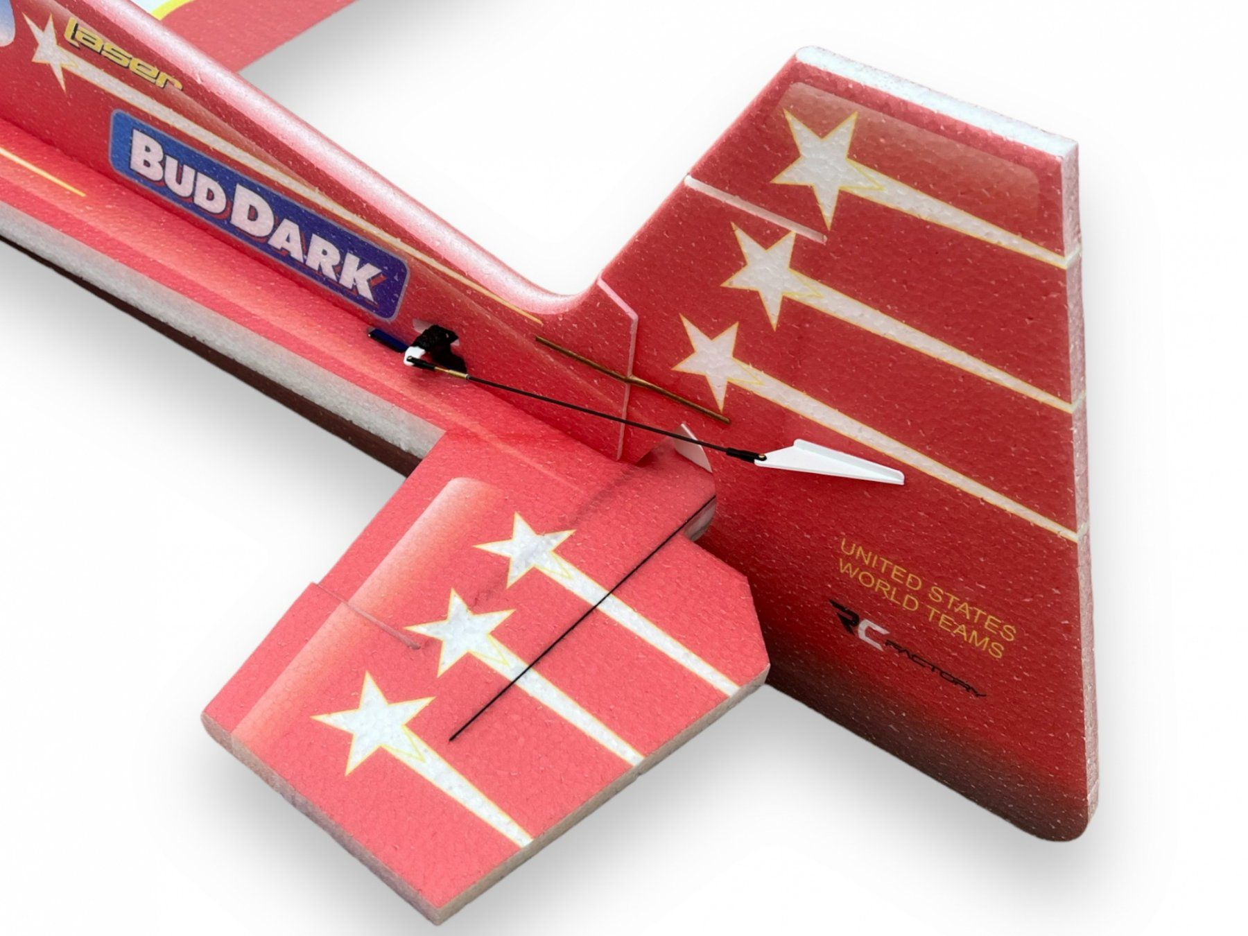 RC Modellbau: Laser XL rot - Spw 1060mm, KIT-Version aus EPP von RC-Factor – Neu und originalverpackt aus Entlebuch von Hebu 2