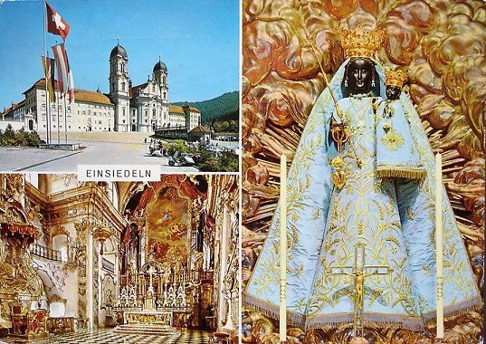 Ansichtskarten: 2 Ansichtskarten EINSIEDELN – Gebraucht aus Jona von philajona 1
