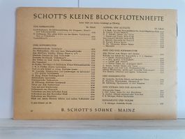 Schott's Blockflötenhefte: Leichte Stücke für die Festtage