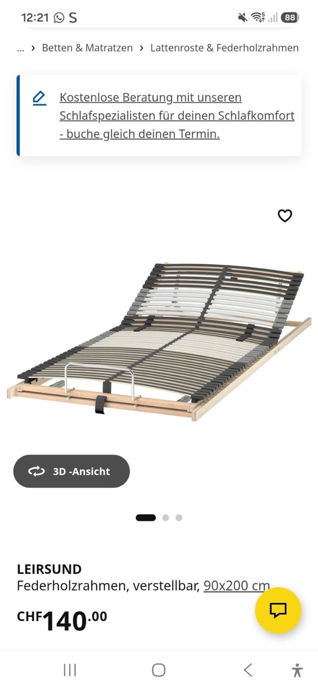 Letti: Doppelbett 2 x 90 x 200 – Usato da St. Gallen venduto da hanschpi 3