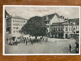 AK Zofingen 1910. Postplatz mit Postauto. Reprint!
