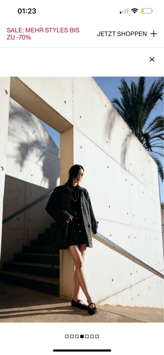 H&M Giacche: Denimjacke in Leo-Optik mit Bindegürtel von H&M – Nuovo e nell'imballaggio originale da Bern venduto da SinaArikan 4