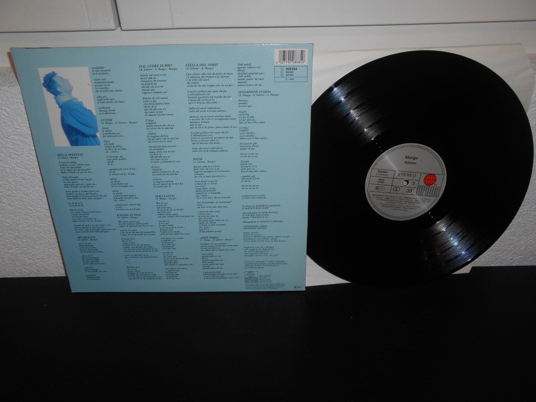 Dischi in vinile: Mango – Adesso / 1987 – Usato da Aarberg venduto da witchhunter01 1