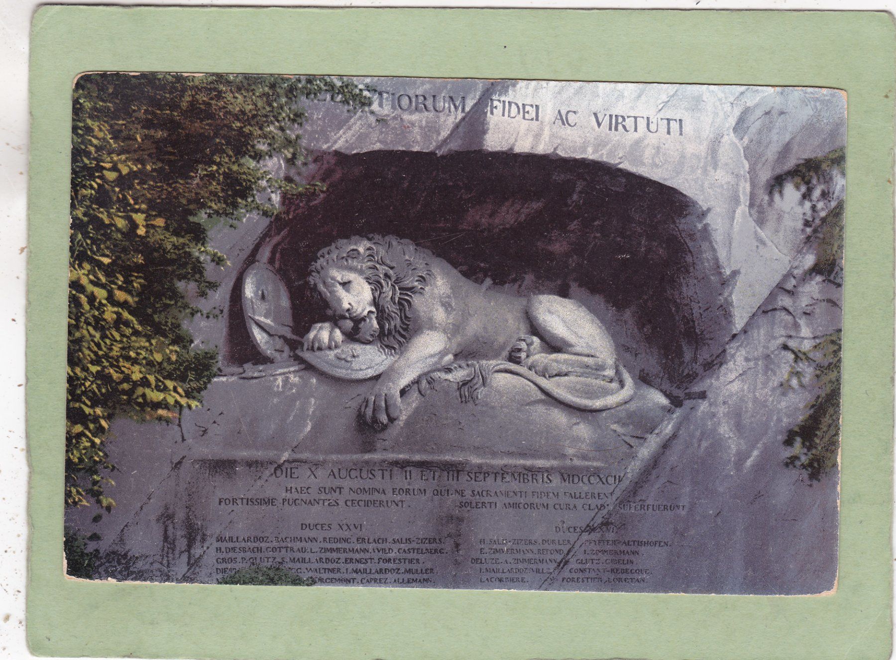Cartes postales: Luzern Löwendenkmal – D'occasion à Herisau par Lisegrat2008