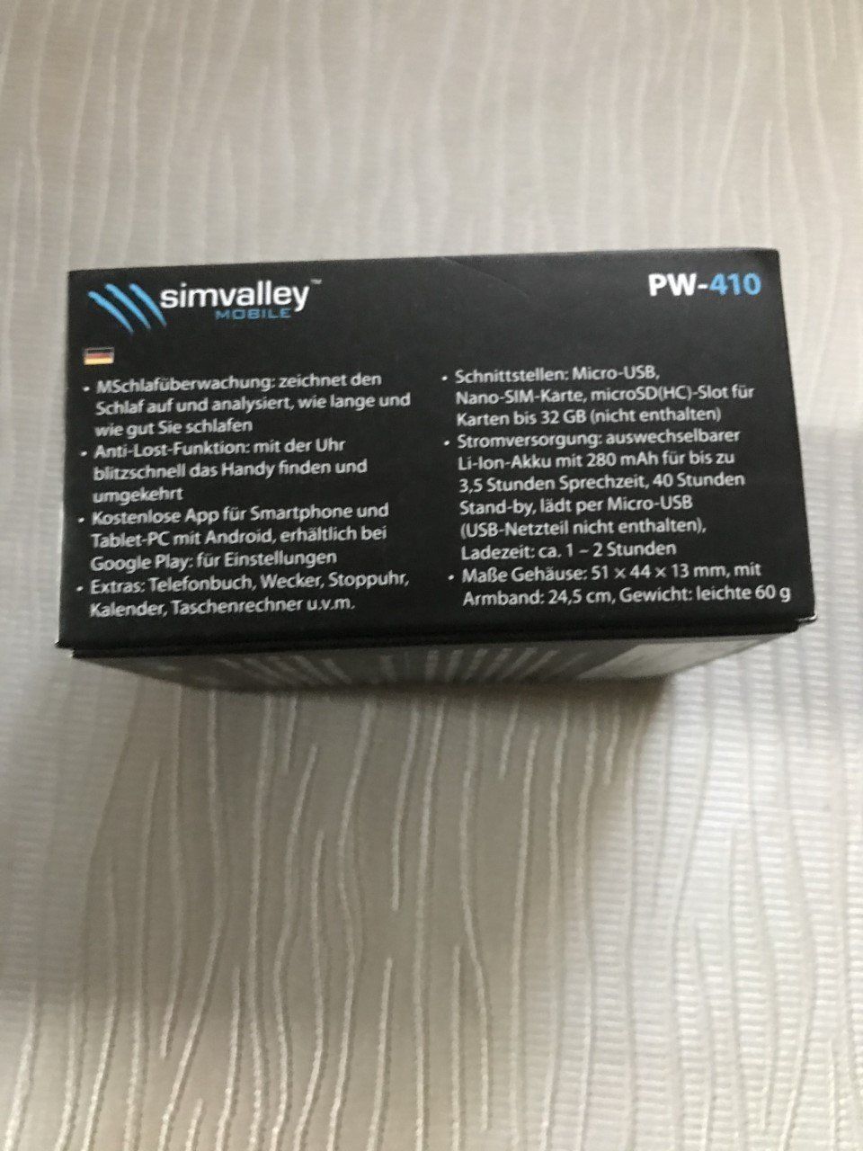 Smartwatch: SMARTWATCH SIMVALLEY PW-410 – Nuovo e nell'imballaggio originale da Genève venduto da Honeybird 1