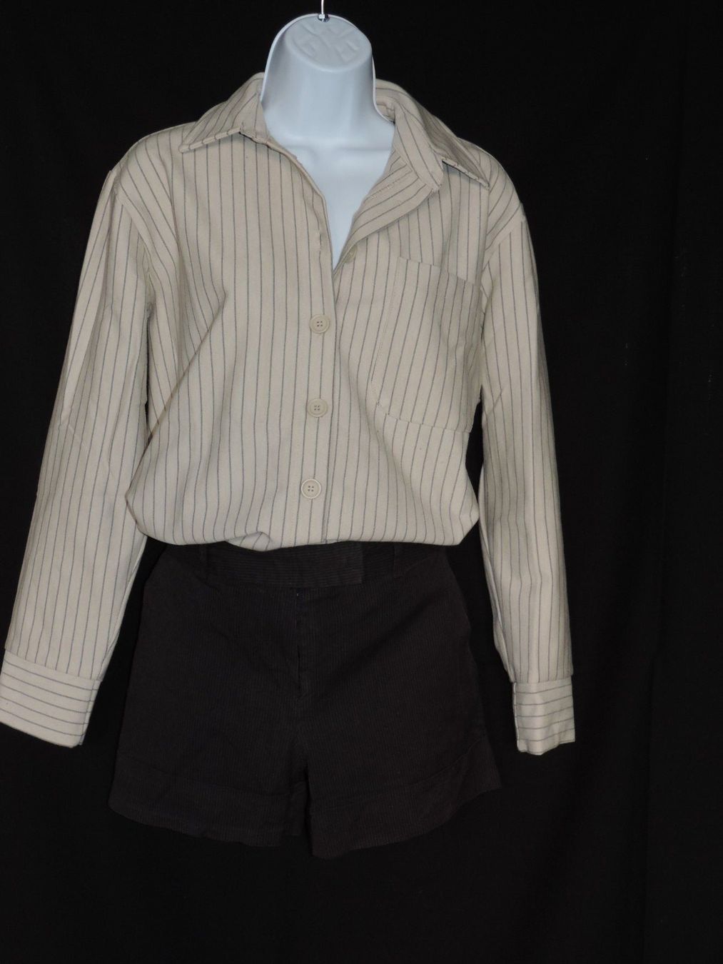 Kleiderpakete: ensemble short et chemise rayée – Gebraucht aus Genève von Axelle333