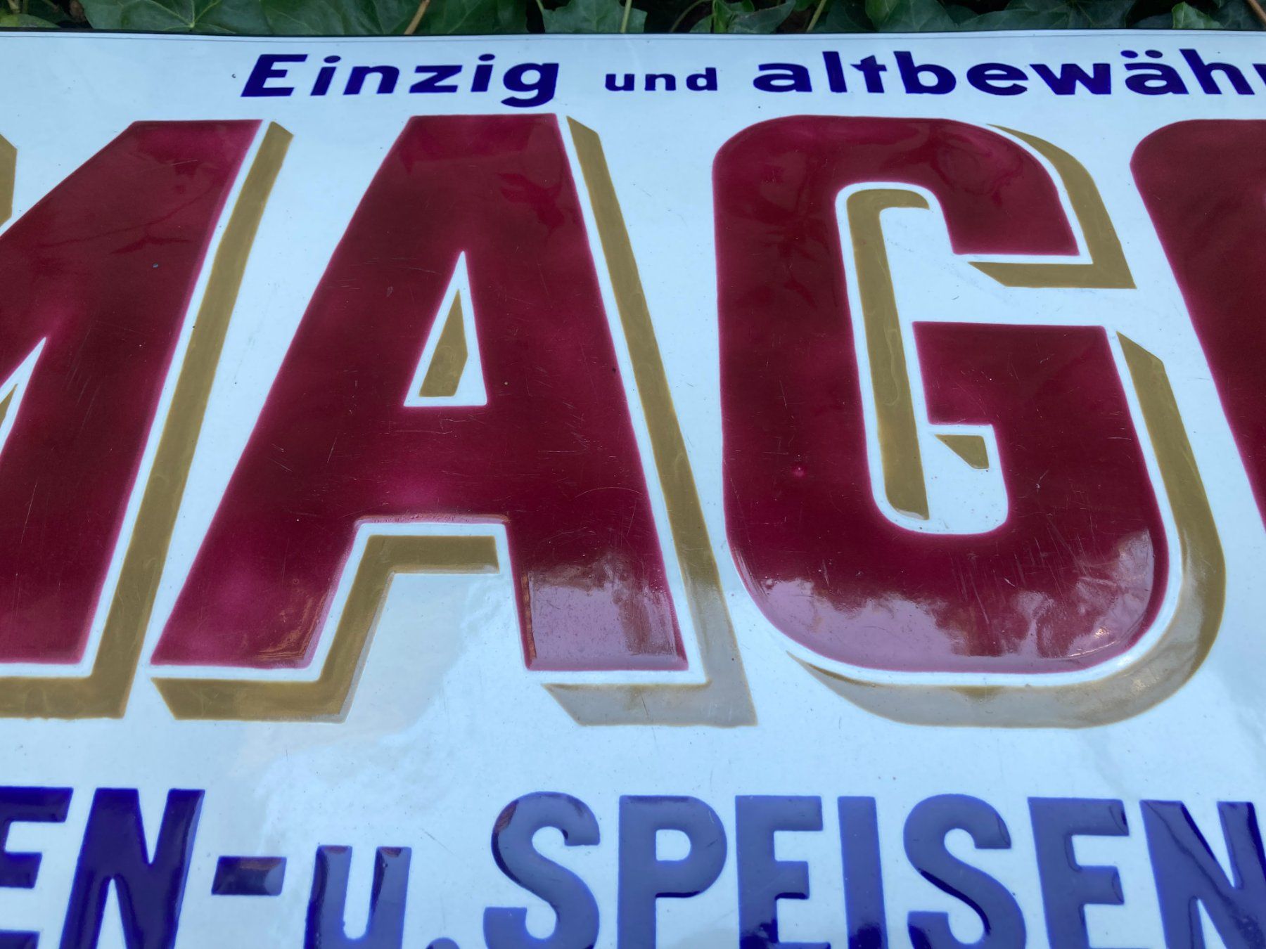 Maggi Schilder: Emailschild MAGGI – Gebraucht aus Olten von Drachus 7