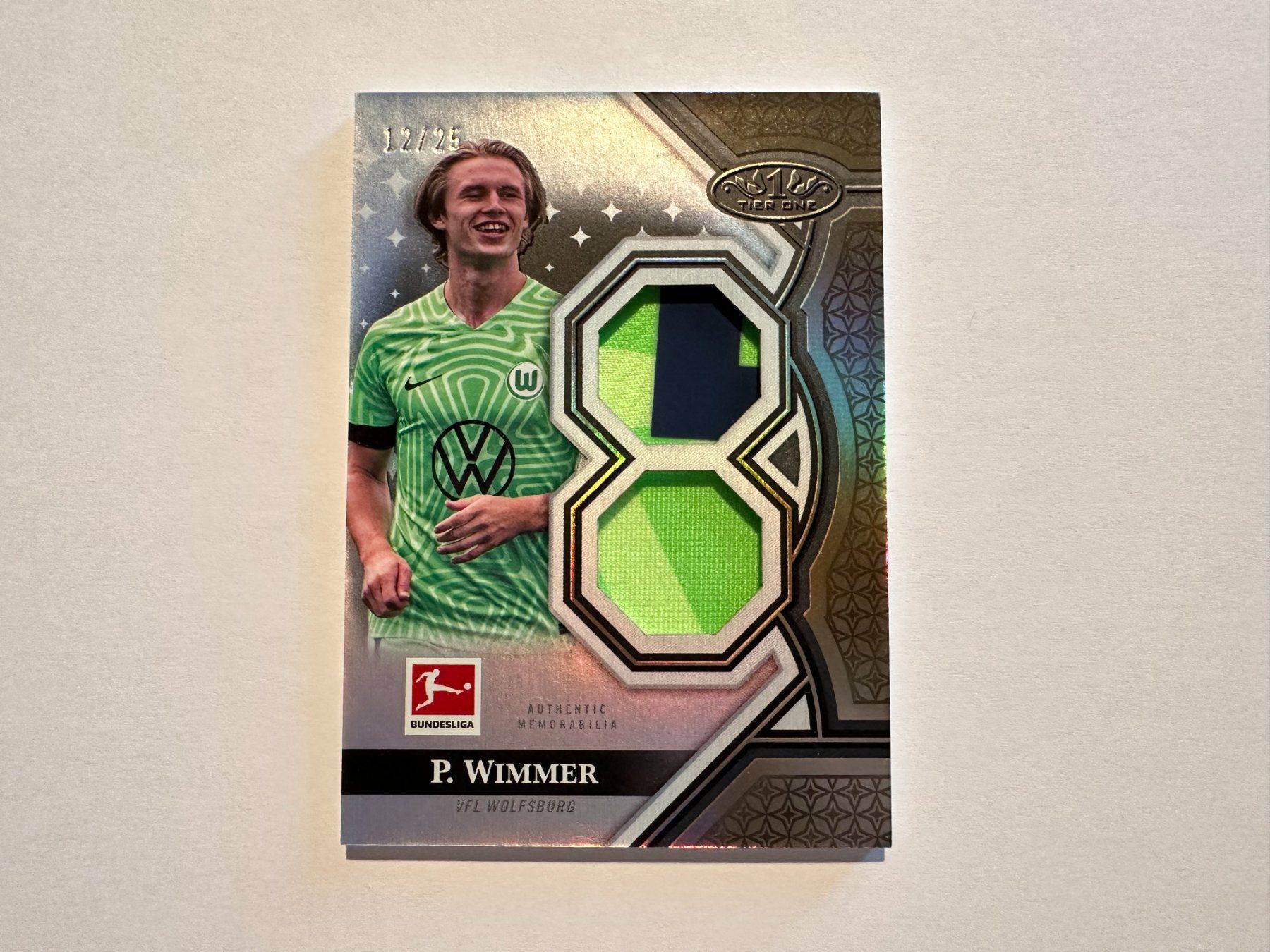 Topps Carte collezionabili: Patrick Wimmer 2022 Topps BL Tier One 12/25 Dual Patch – Usato da Hagendorn venduto da Pokecollectorch 1