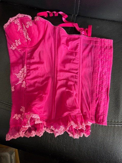 Altra biancheria intima: Corsage mit Spitze in pink Gr.XS – Usato da Zürich venduto da einalemjena