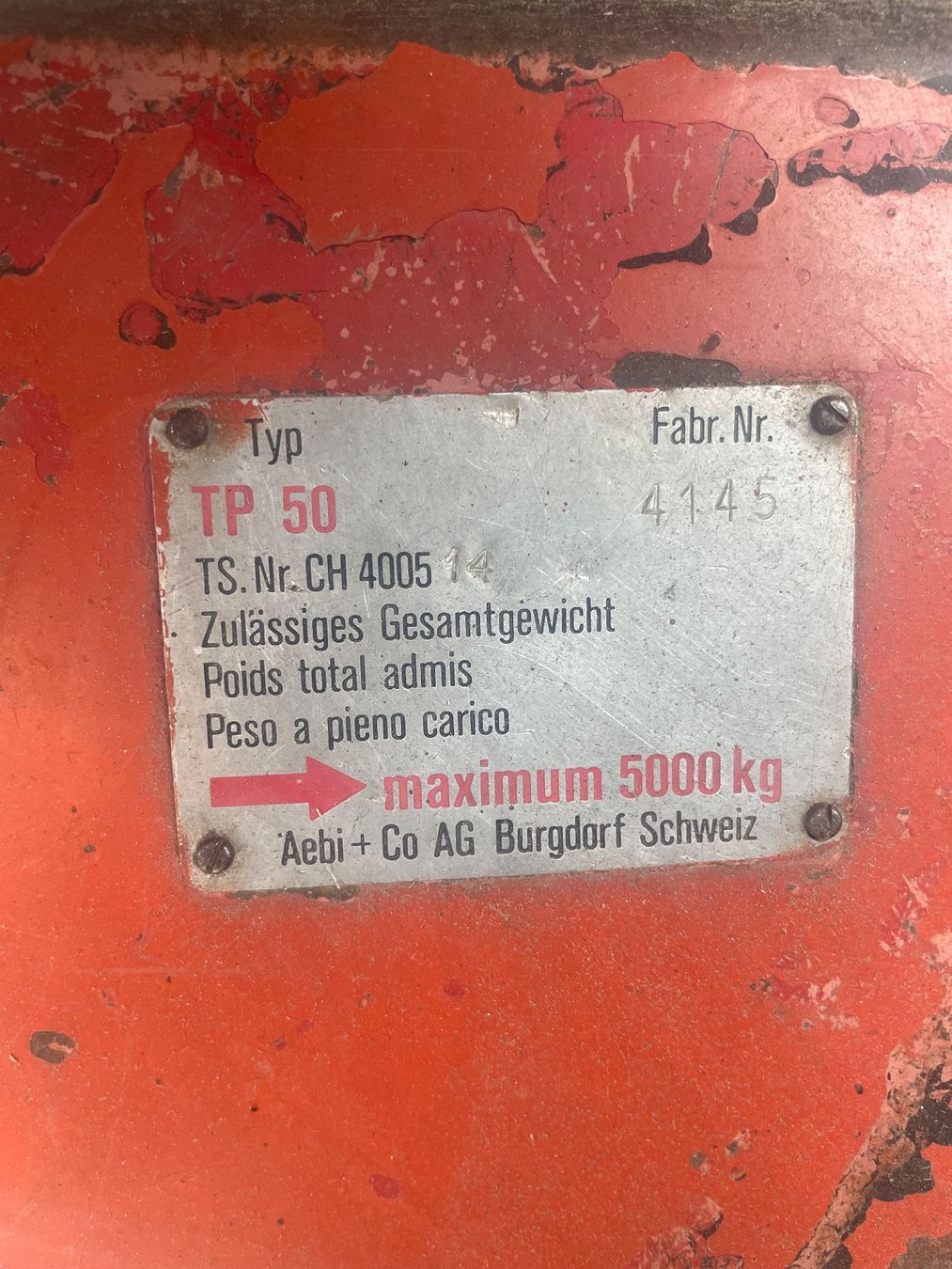 Aebi Traktoren: Aebi Transporter TP 50 – Gebraucht aus Termen von esc_2sm5 3
