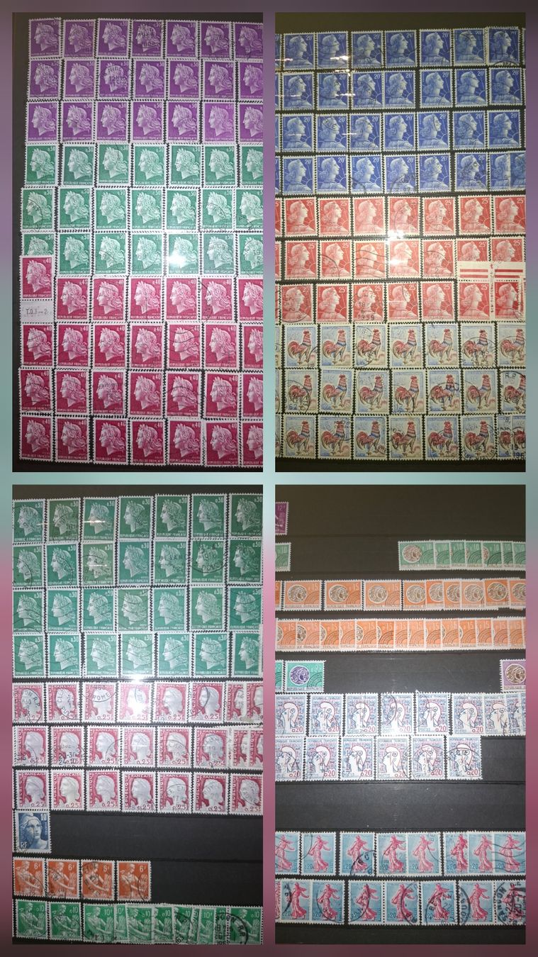 Alle Briefmarken: Dublettensammlung Frankreich – Gebraucht aus Balgach von SIMEON27