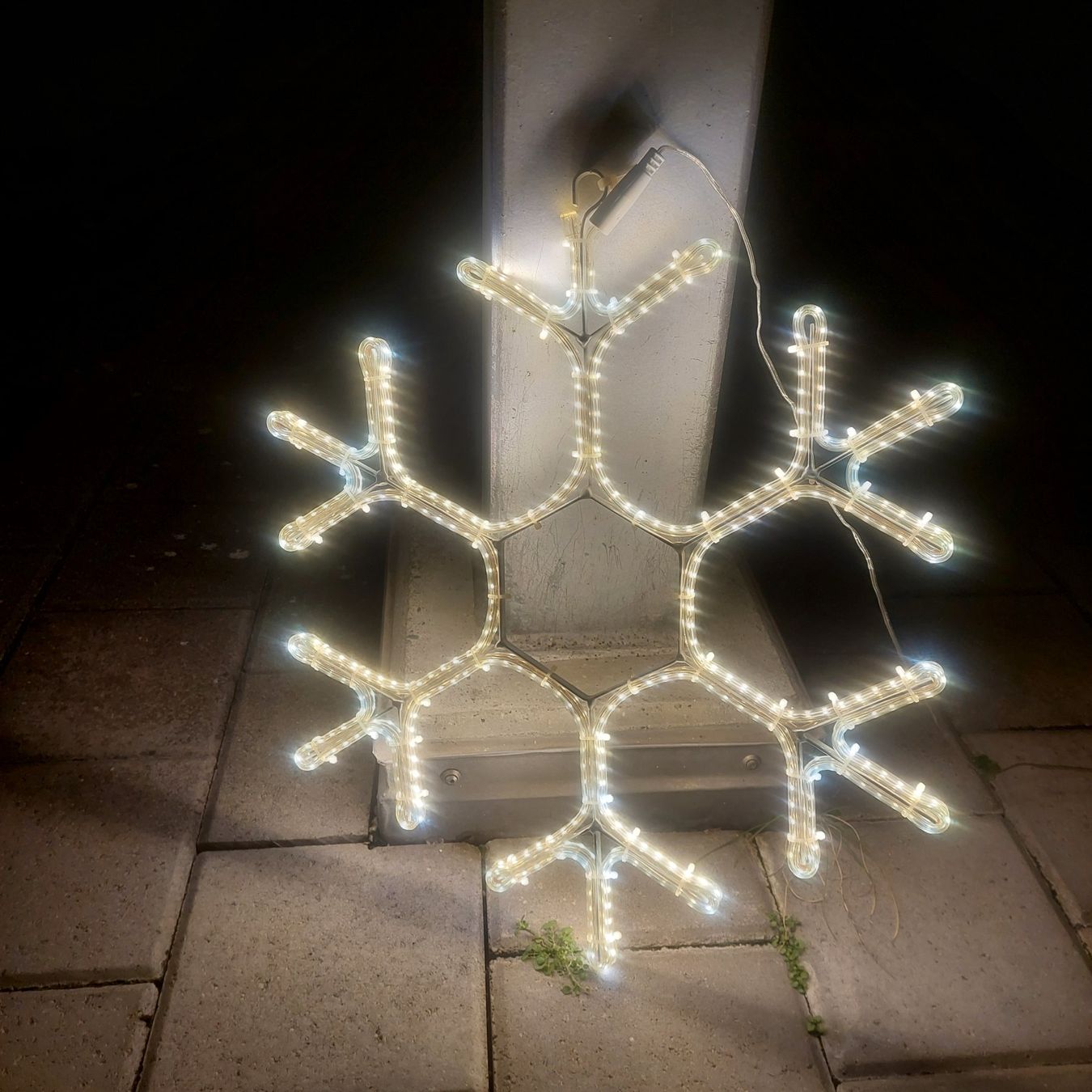 Ghirlande e barre luminose: Outdoor Leuchtsilhouette Snowflake – Usato da Hochdorf venduto da daywalkerr1983