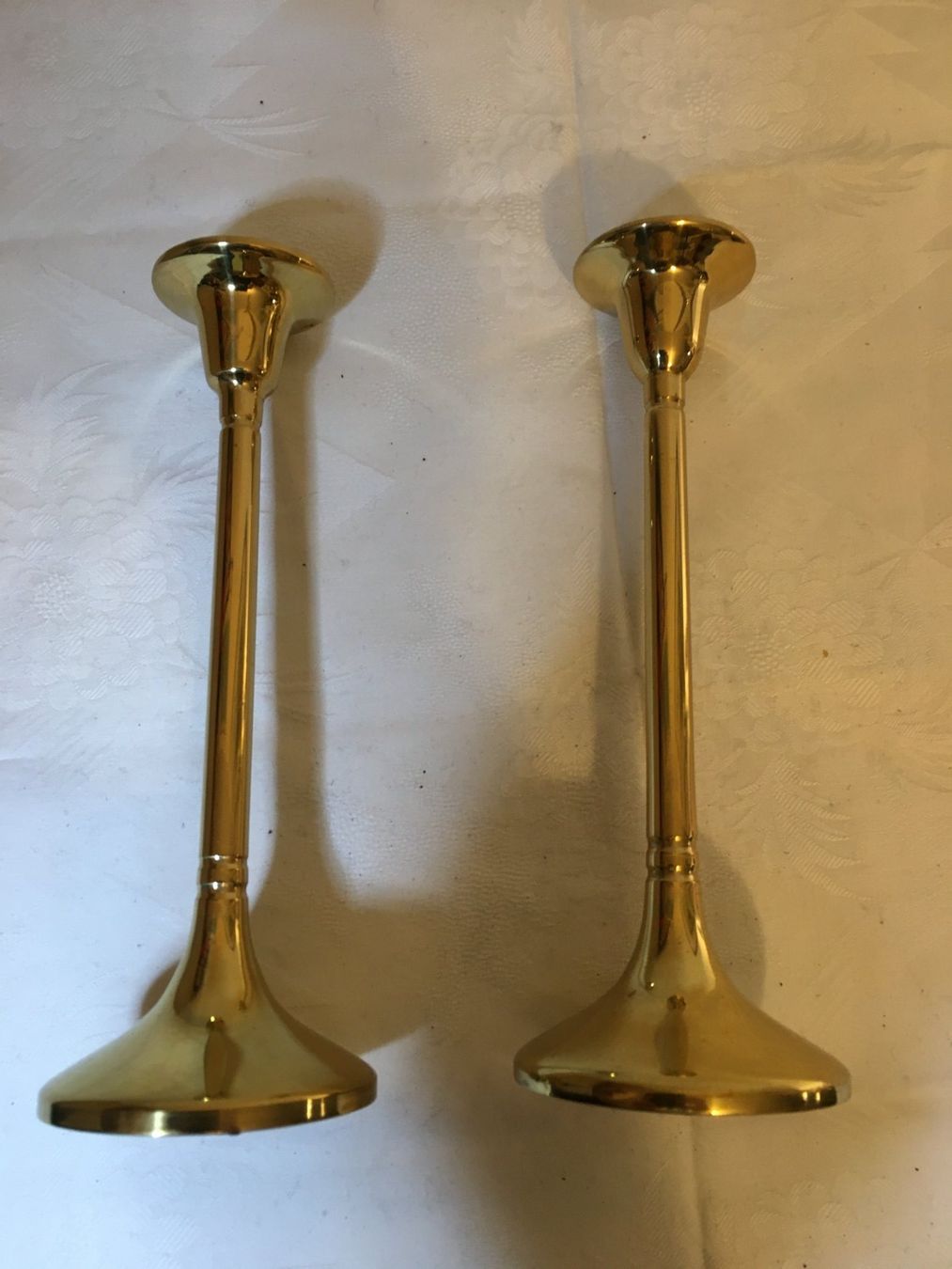 Kerzenständer: 2 Kerzenständer massiv Messing, Höhe :18.3cm,  NEU – Neu (gemäss Beschreibung) aus Heerbrugg von dwfg 2