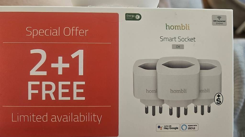 Interruttori: Hombli Smart Socket CH  3er-Set, 2 davon neu – Usato da Zug venduto da Kira_6300 1