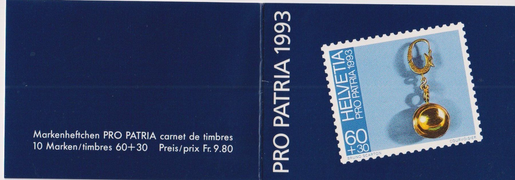 Tutti i francobolli: Markenheft Pro Patria 1993 ET gestempelt+++++ – Usato da Samnaun-Compatsch venduto da Muckimu