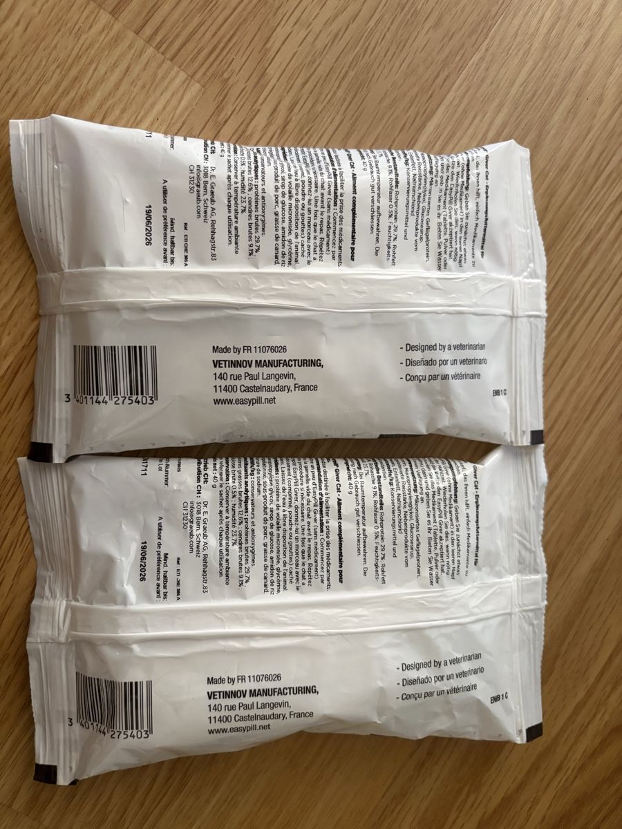 Futter: Easypill Katze Tabletteneingeber  – Neu und originalverpackt aus Münchenstein von cyoni 1
