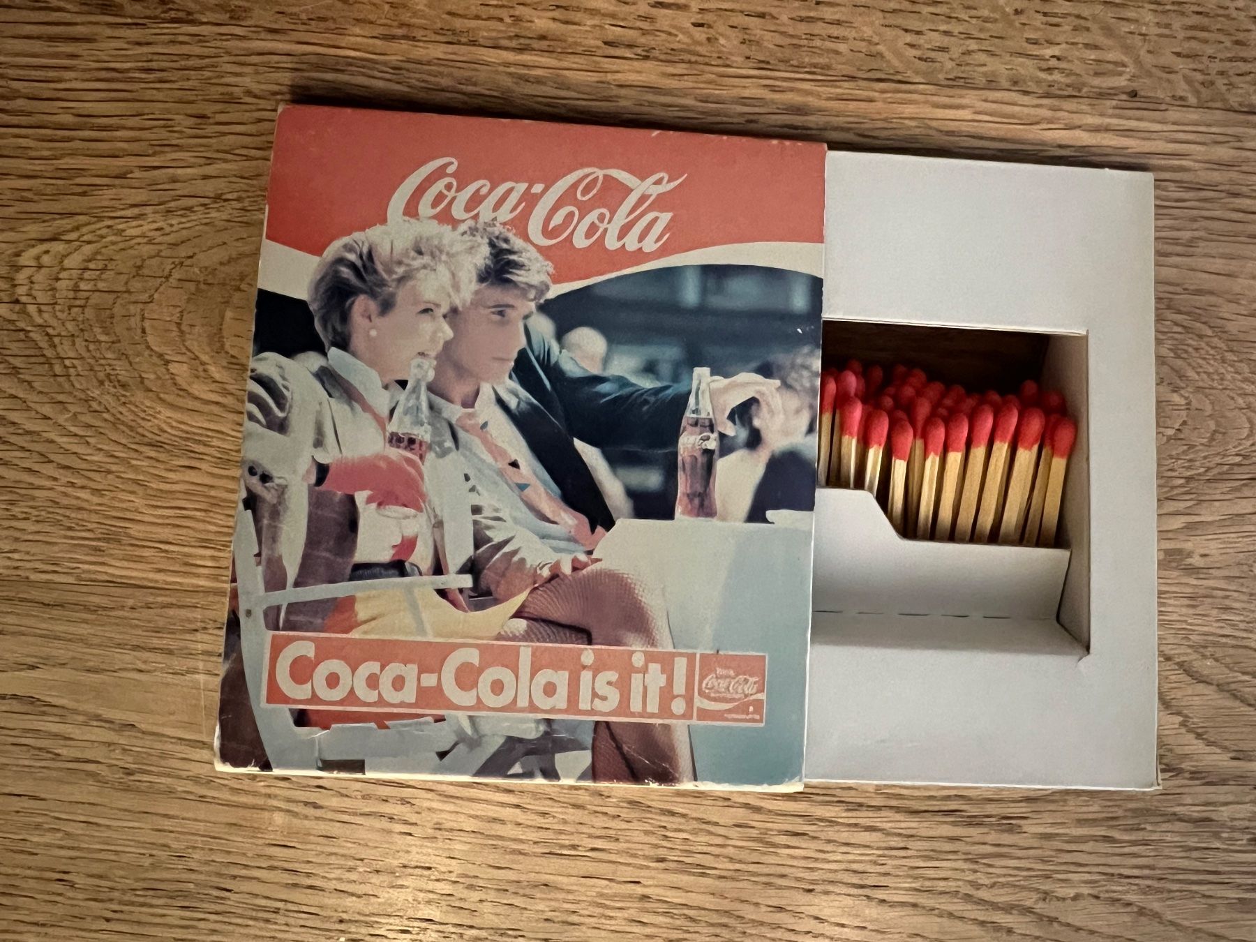 Coca-Cola Schilder: Coca-Cola Werbung Zündholzschachtel (KoA) – Gebraucht aus Hermetschwil-Staffeln von militaria-schweiz 4