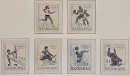 Jugoslawien 1968 XIX. Olympia Mexico Satz 6V MNH postfr.