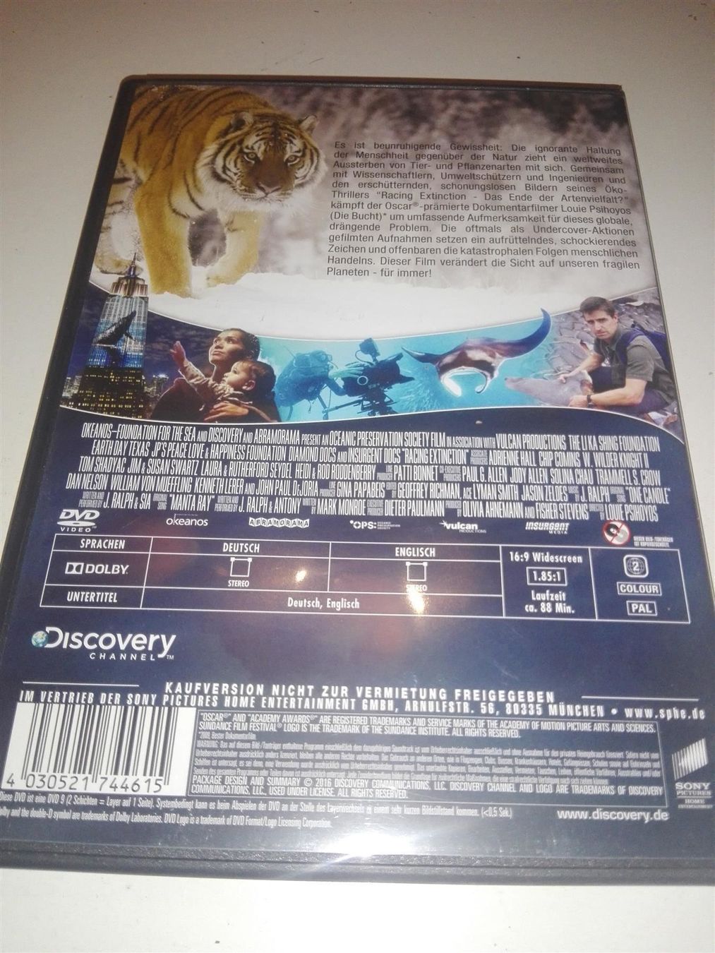 Alle DVDs: Racing Extinction  (Discovery Channel) – Gebraucht aus St. Gallen von elkapone 3