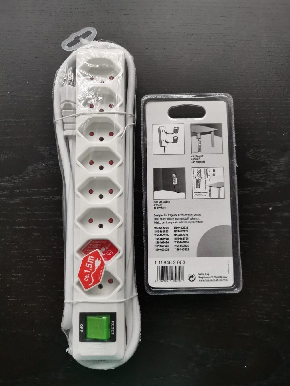 Stecker: Steckdosenleiste inkl. Wandhalter Clips – Neu und originalverpackt aus Wängi von Thurgauer98 1