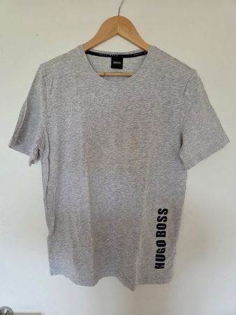 BOSS Hugo Boss Identity T-Shirt Herren S Grau | Logo Print