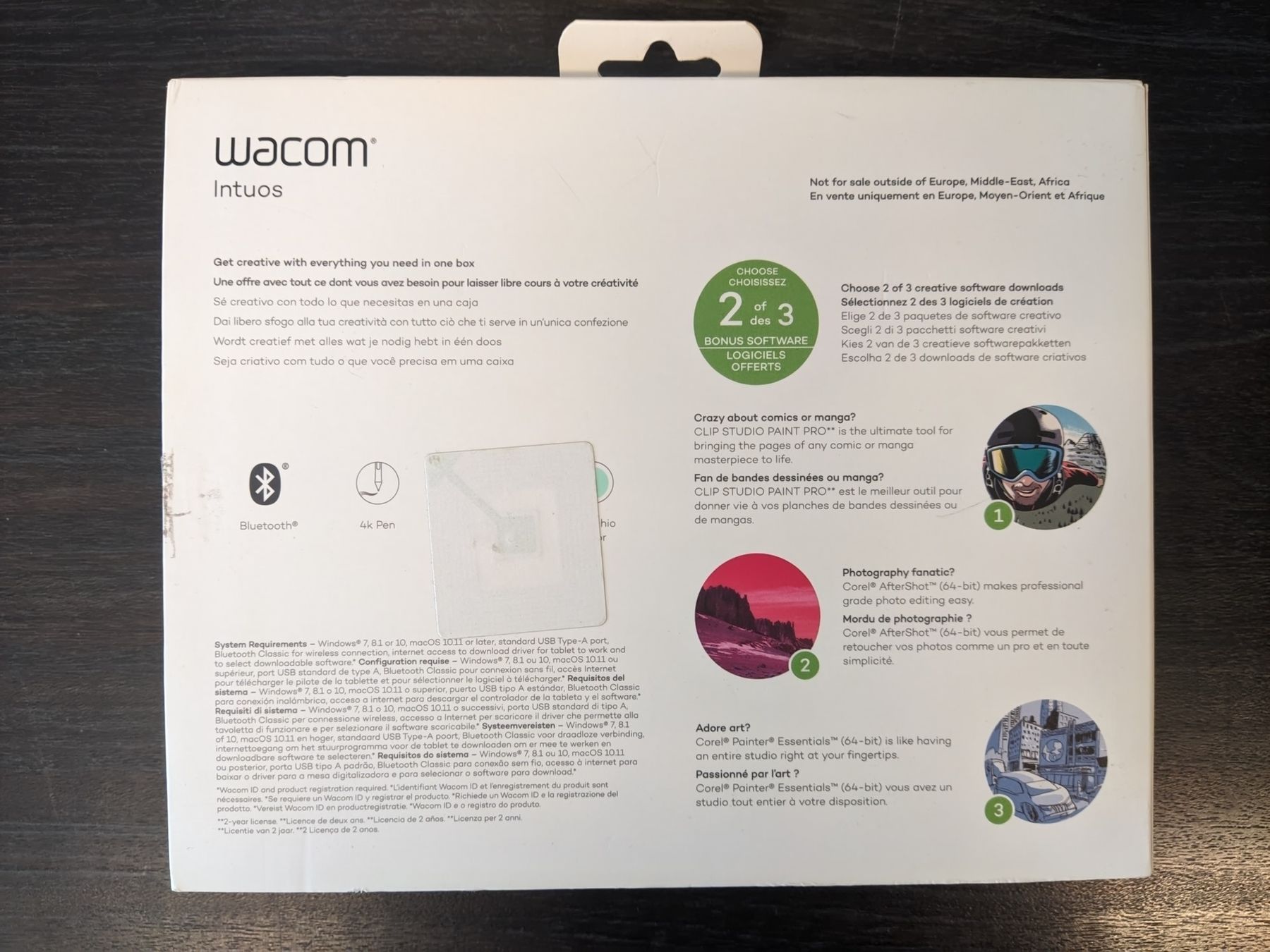 Wacom Tablet PC: Wacom Intuos S Bluetooth – Usato da Biel/Bienne venduto da Soupape50 3