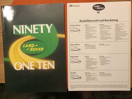 Land Rover 90 und 110 Verkaufsprospekt