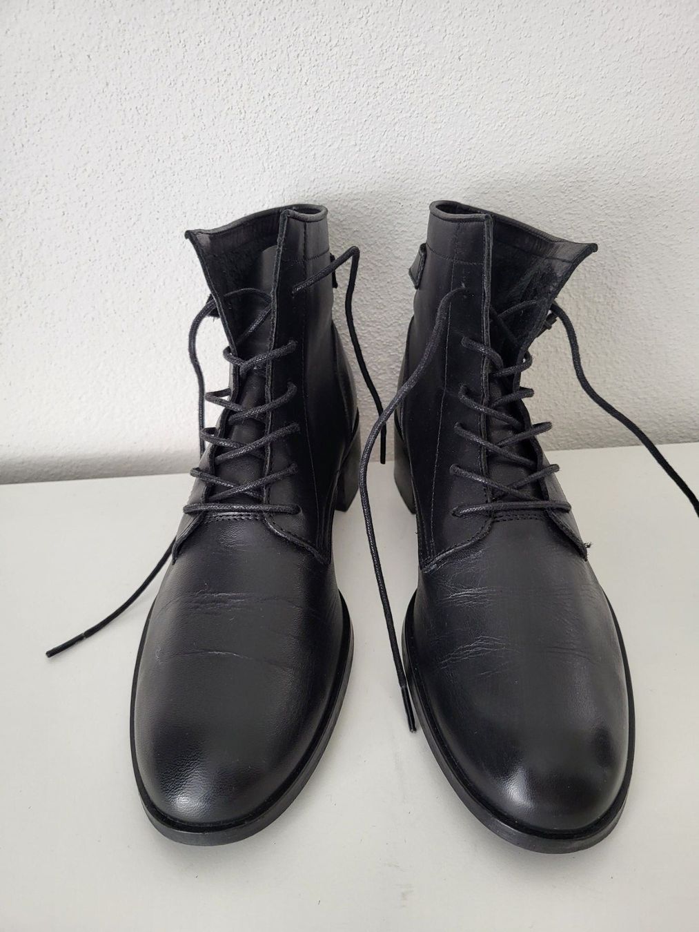 Scarpe da donna: Minelli Damen Schnürschuhe, Gr. 38 - Leder, schwarz – Usato da Baar venduto da clar6