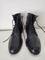 Minelli Damen Schnürschuhe, Gr. 38 - Leder, schwarz