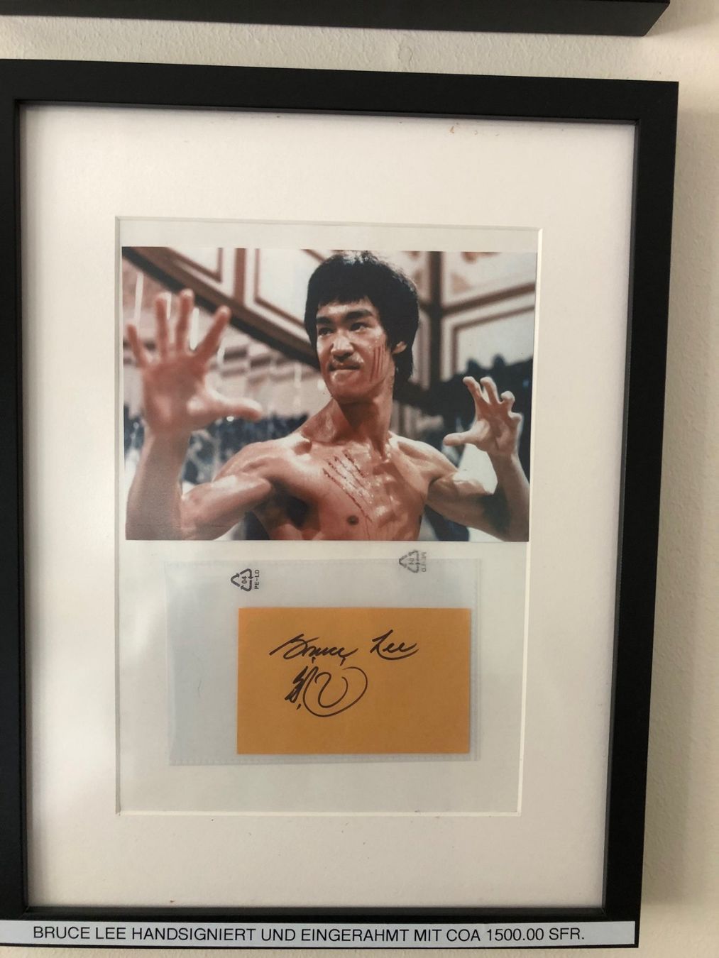 Autografi: BRUCE LEE HANDSIGNIERT UND EINGERAHMT MIT COA – Usato da Egg b. Zürich venduto da Dbunny