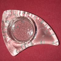 Glas-Kerzenständer für grosse Teelichtkerze, Glasi Hergiswil