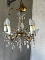 Vintage 5-Arm Glass Chandelier from Austria