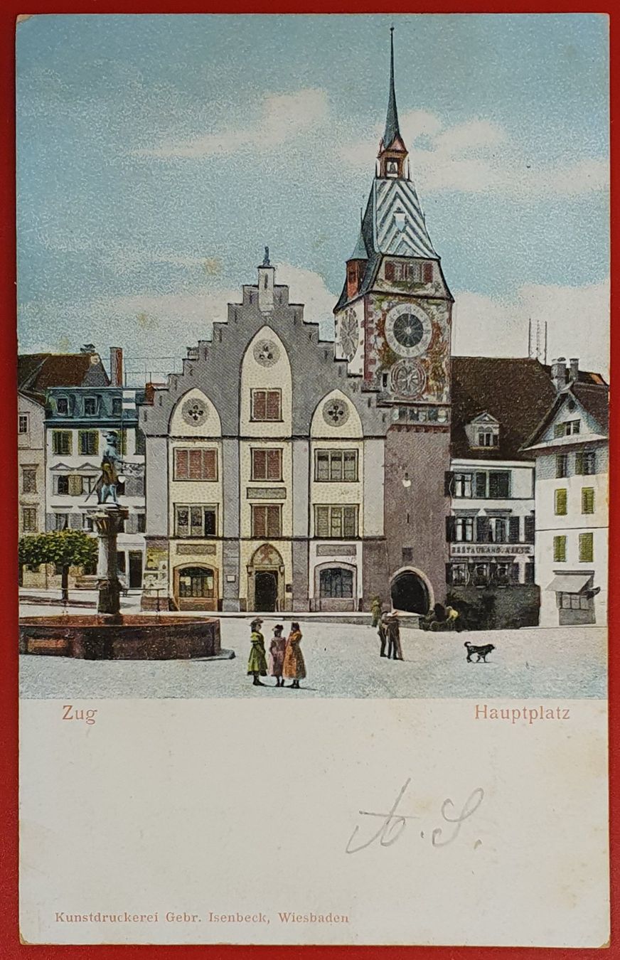 Ansichtskarten: Prägekarte Zug 1905 – Gebraucht aus Kreuzlingen von Rschweiz1
