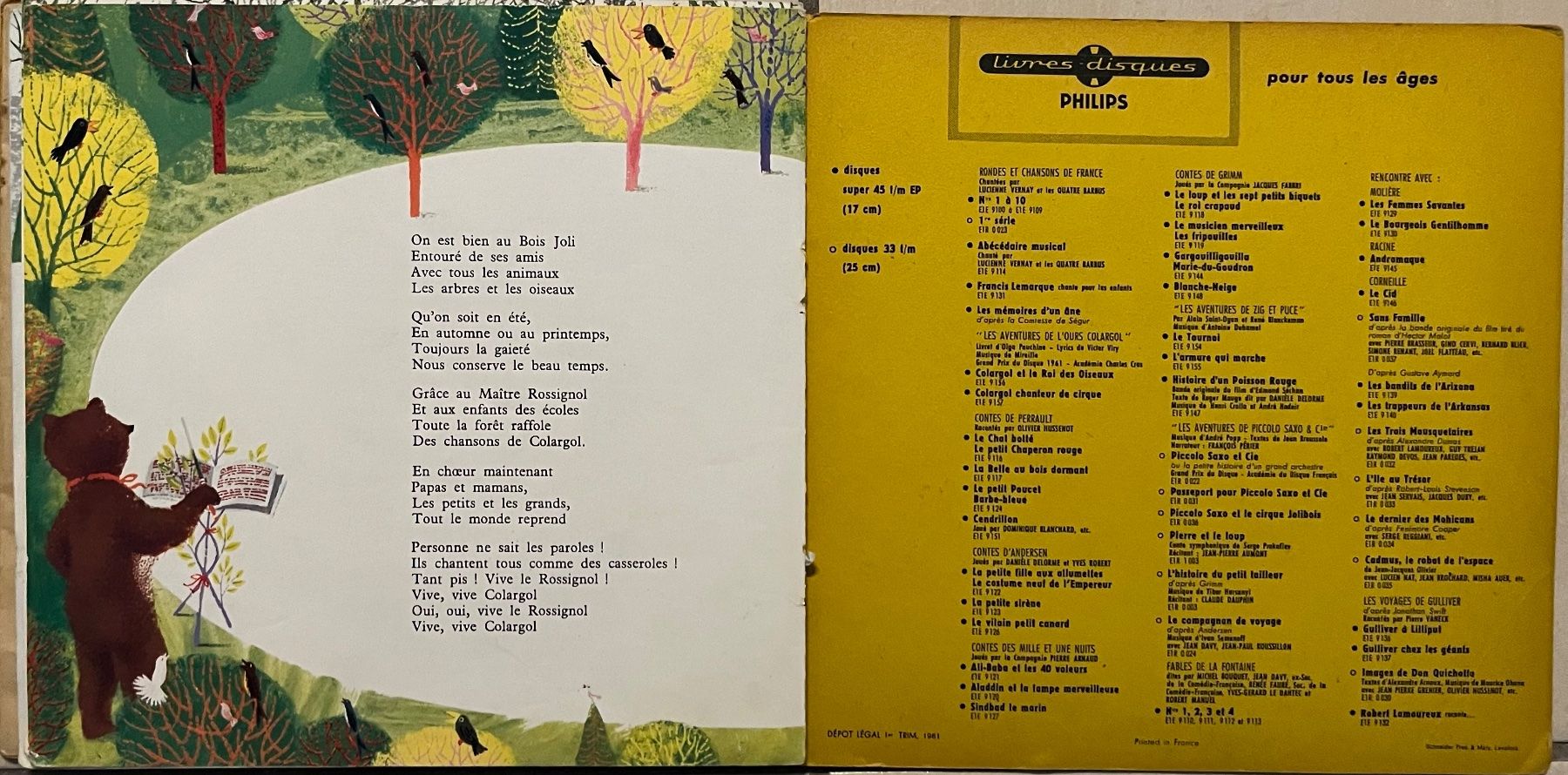 Schallplatten: COLARGOL CHANTEUR DE CIRQUE – Gebraucht aus Bussigny von vinyl-pas-cher 3