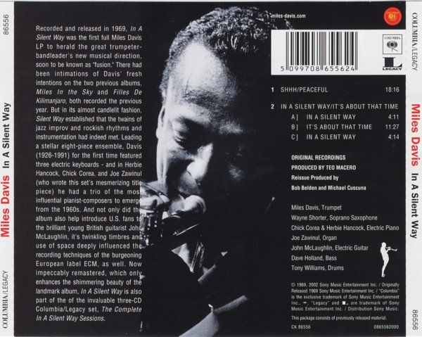 CD: Davis Miles: In a silent way CD – Nuovo e nell'imballaggio originale da Steinhausen venduto da Vilivinili 1