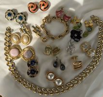 Grand lot de bijoux vintage  fantaisie, Konvolut Schmuck