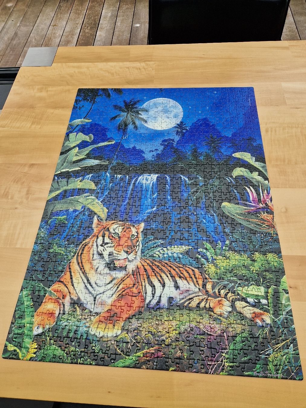 Puzzle: Tiger Puzzle 1000 Teile, Fluoreszierend – Usato da Unterägeri venduto da Aegericity 1