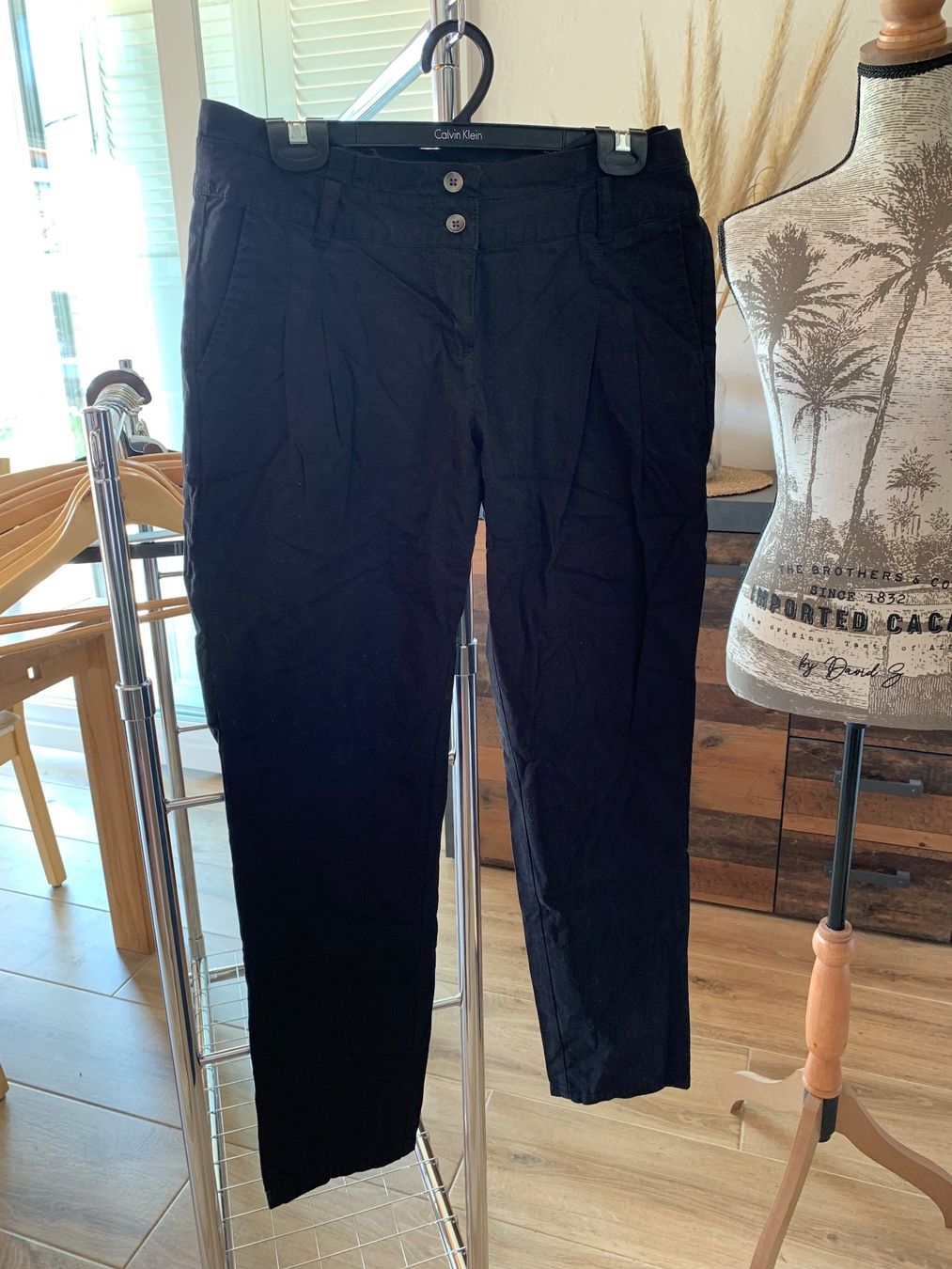 La Redoute Hosen: Pantalon chino noir Redoute coton T38 – Gebraucht aus Perroy von barballalla