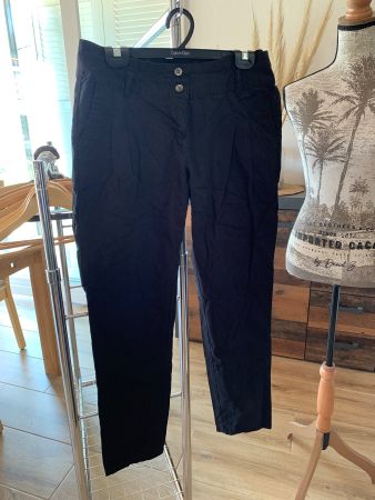 Pantalon chino noir Redoute coton T38