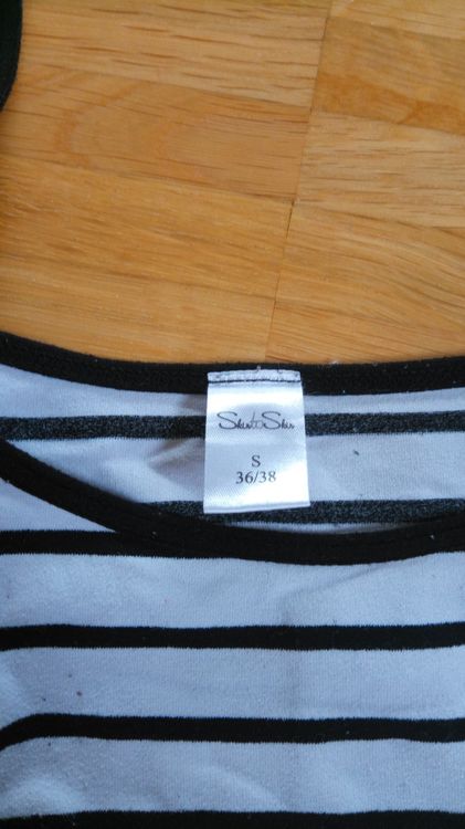 Schwarz-weisses Spaghetti-Top, 36/38 2