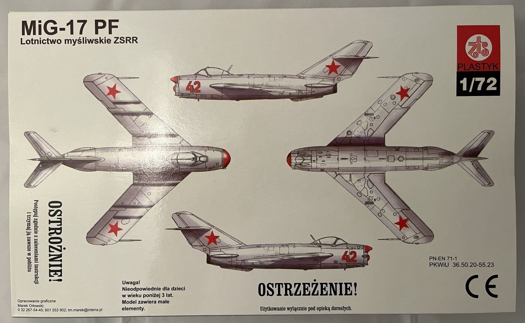 Kit di modellismo & Modellini statici: MiG-17 PF - ein einstrahliges Kampfflugzeug – Nuovo e nell'imballaggio originale da Muttenz venduto da flyte 1