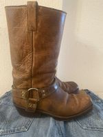 Bikerstiefel braun Harness 90er Jahre Grösse 43
