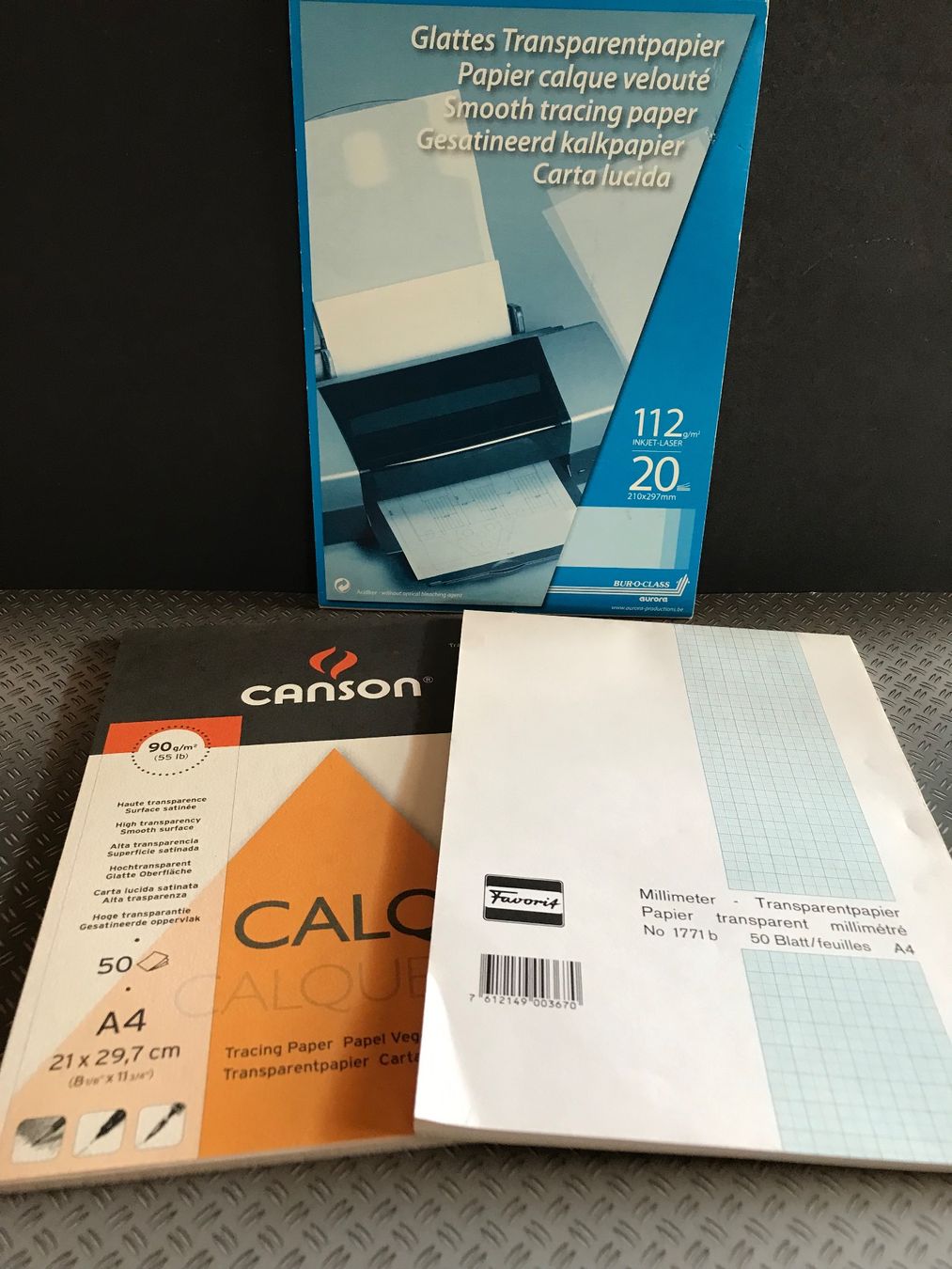 Papier: Papier Transparentpapier Millimeterpapier transparent – Neuf (Voir description) à Däniken SO par allerlei54